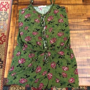 Floral Button Down Romper